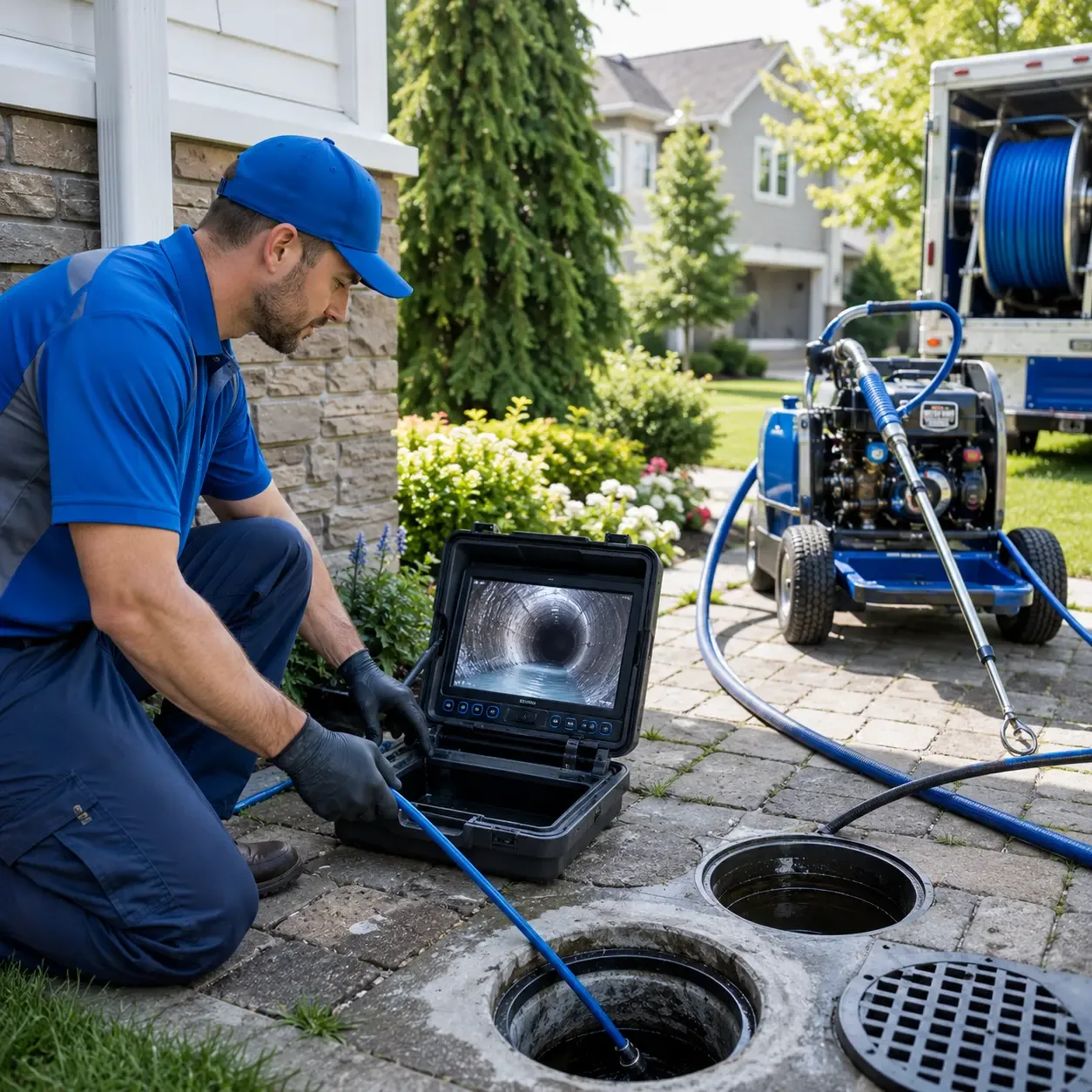 Outdoor drain cleaning professionals serving Hazleton, IN