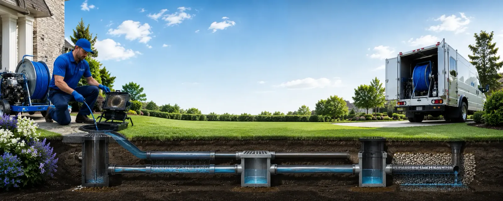 Outdoor drain cleaning information for Hazleton, IN
